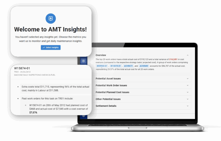 AMT software mockup