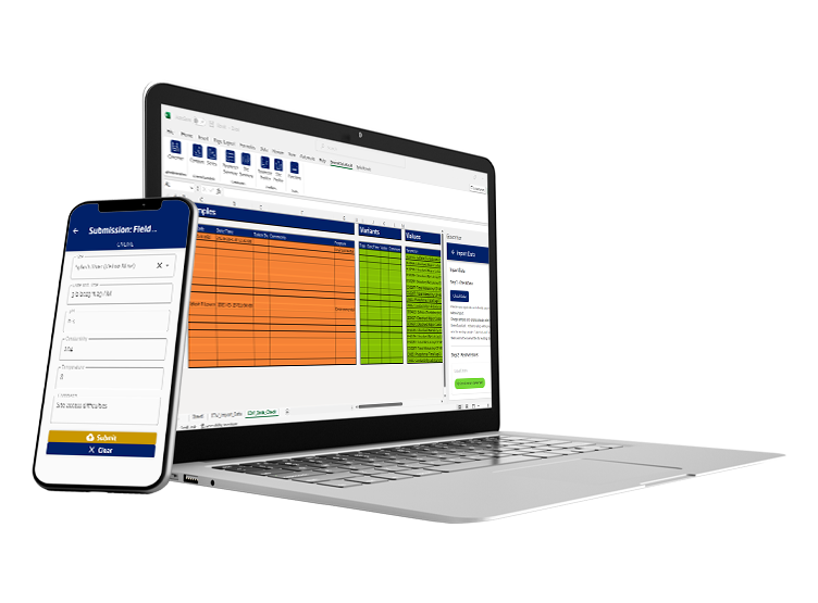 EnviroDataVault Mobile and Laptop Mockup